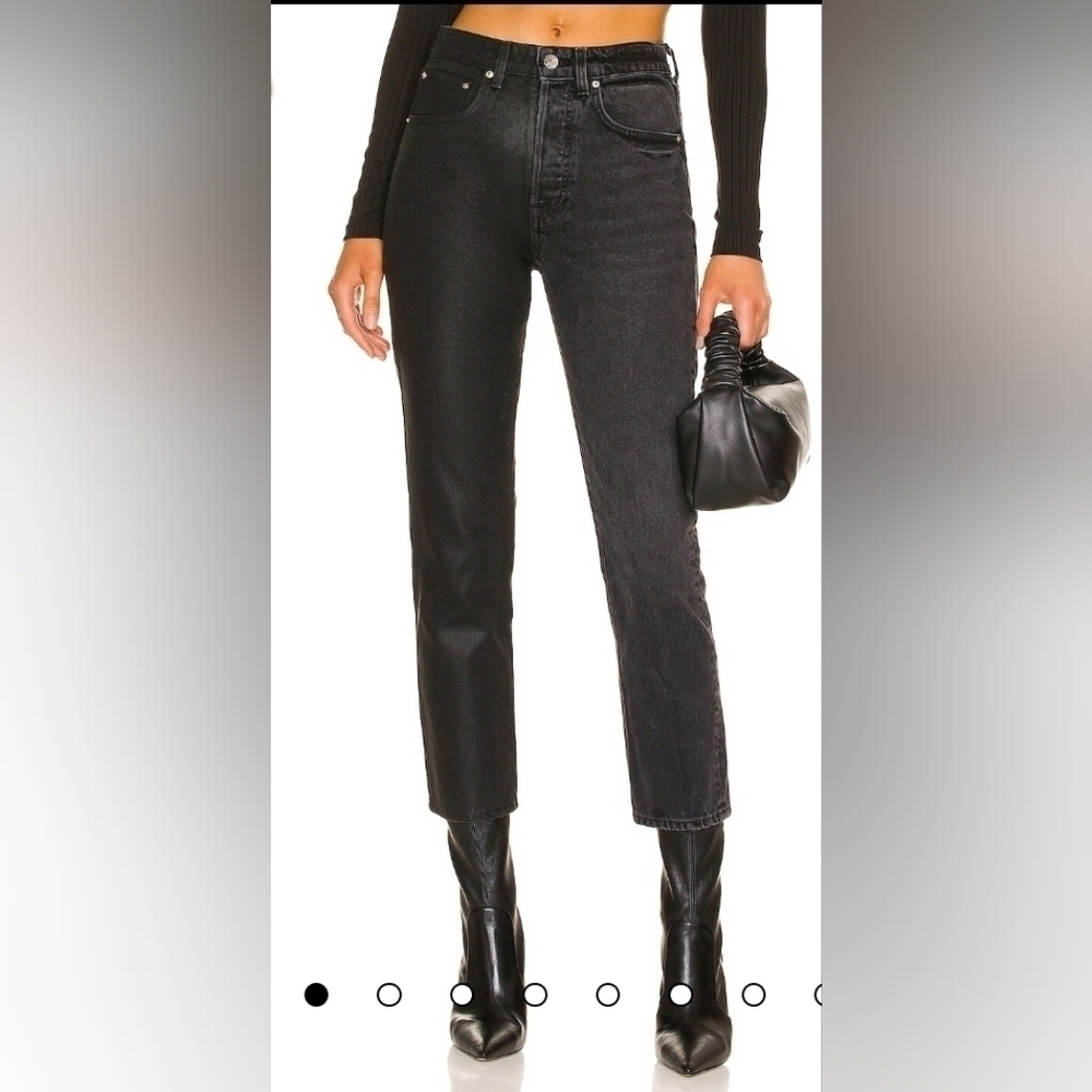 🌟Host Pick🌟 GRLFRND Karolina High Rise Straight Crop in Night Market  28